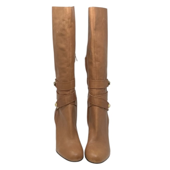 Sam Edelman Fairbank Leather Block Heel Knee High Boots - Picture 14 of 14